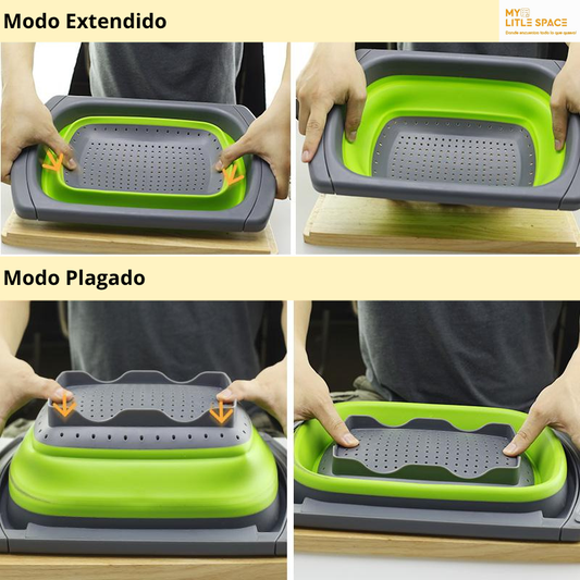 Mini Colador Plegable con Drenaje