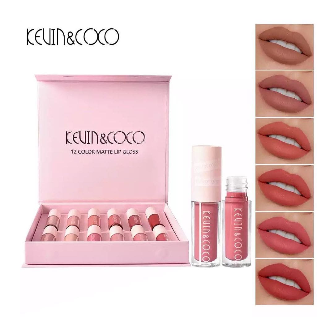 SET 12 LABIALES MATTE LIP GLOSS