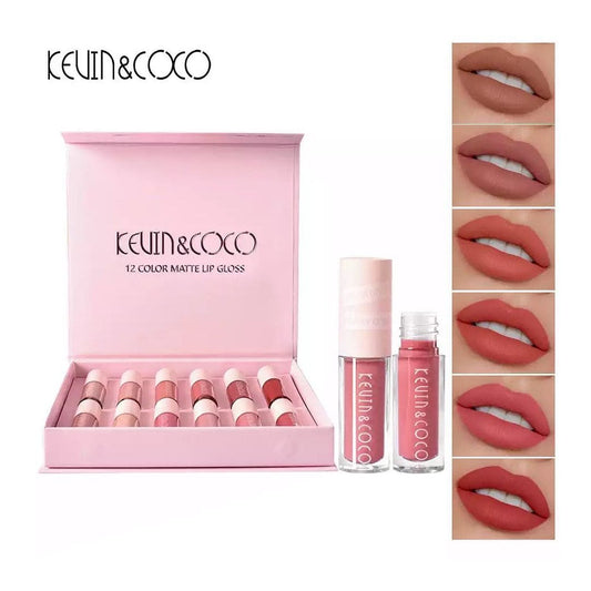 SET 12 LABIALES MATTE LIP GLOSS