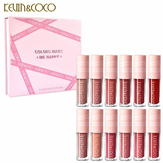 SET 12 LABIALES MATTE LIP GLOSS