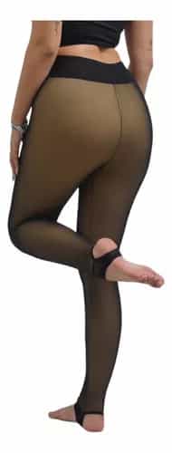 CALZA PANTYS EFECTO PIEL CON POLAR