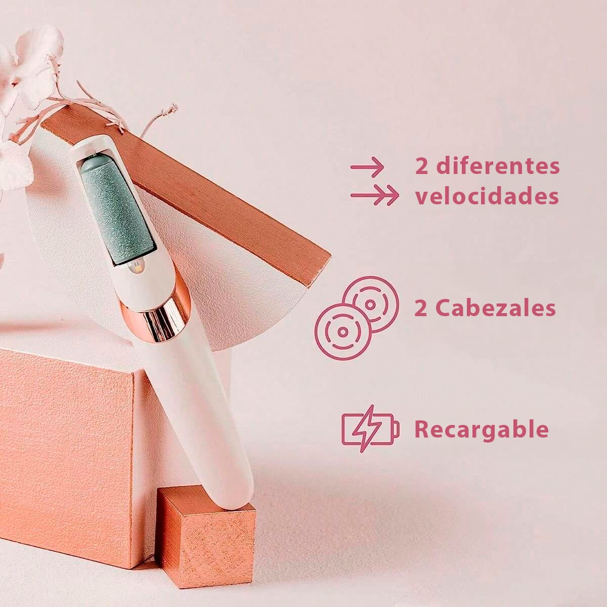 EXFOLIADOR Y REMOVEDOR DE DUREZAS ELÉCTRICO