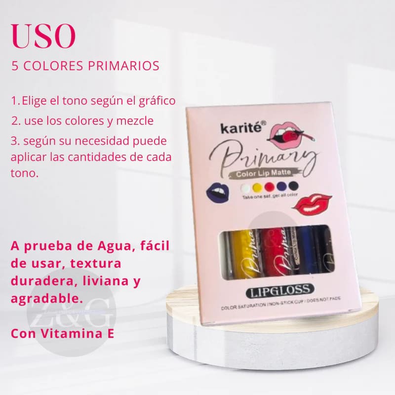 SET DE LABIALES CREA HASTA 45 TONOS
